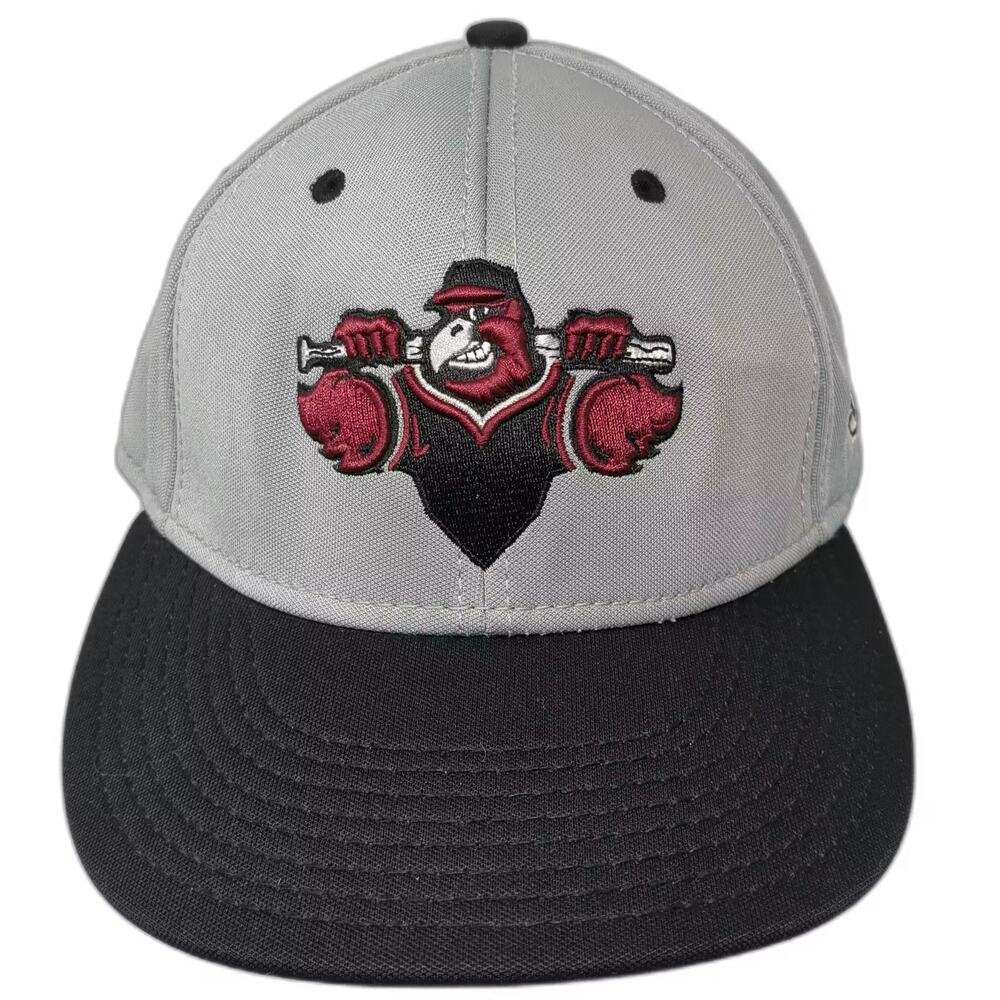The Game Gray Baseball Cap 7 1/2 Mascot Fitted Polyester Two Tone Pro Line Hat